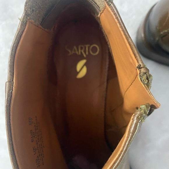 Franco Sarto Men's Tan Leather Boots - Picture 3 of 8